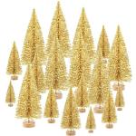Goldene Künstliche Weihnachtsbäume mit Landschafts-Motiv aus Sisal 