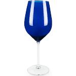 Reduzierte Blaue Excelsa Runde Rotweingläser aus Glas mundgeblasen 6-teilig 