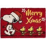 Rote Excelsa Die Peanuts Fußmatten mit Weihnachts-Motiv matt aus Kokosfaser 