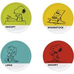 Reduzierte Bunte Excelsa Die Peanuts Snoopy Tafelservice aus Porzellan spülmaschinenfest 4-teilig 