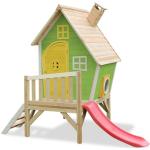 Reduzierte Grüne EXIT Toys Fantasia Nachhaltige Spieltürme & Stelzenhäuser aus Zedernholz mit Rutsche Elementbauweise 
