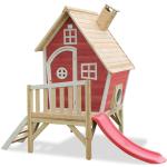 Reduzierte Rote EXIT Toys Fantasia Nachhaltige Spieltürme & Stelzenhäuser aus Zedernholz mit Rutsche Elementbauweise 