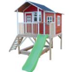 Braune Moderne EXIT Toys Loft Spielhäuser & Kinderspielhäuser aus Zeder mit Rutsche 