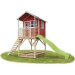 Rote EXIT Toys Loft Spielhäuser & Kinderspielhäuser aus Zedernholz mit Dach Elementbauweise 