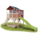 Rote EXIT Toys Loft Spielhäuser & Kinderspielhäuser aus Fichte mit Dach 
