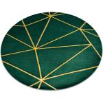 Emeraldfarbene Runde Runde Teppiche 200 cm aus Textil 