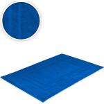 Royalblaue Unifarbene Quadratische Badematten & Duschvorleger aus Frottee 30x30 