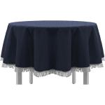 Blaue Runde eckige Tischdecken aus PVC 
