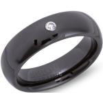 Schwarze UNIQUE Keramik Ringe aus Keramik für Damen 