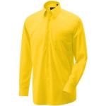 Gelbe Langärmelige Exner Kentkragen Hemden mit Kent-Kragen aus Baumwolle für Herren 