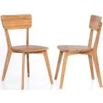 Reduzierte Beige Expendio Eichenstühle geölt aus Massivholz Breite 0-50cm, Höhe 50-100cm, Tiefe 50-100cm 