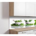 Reduzierte Grüne Motiv Express Küchen Küchenrückwände Breite 250-300cm, Höhe 50-100cm, Tiefe 50-100cm 
