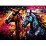 Expressionistische Pferde Bilder mit Tiermotiv 70x100 