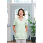 Jadegrüne Bio Nachhaltige Damenkasacks mit Reißverschluss aus Baumwolle maschinenwaschbar Größe M 