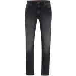 Dunkelgraue HUGO BOSS HUGO Slim Fit Jeans aus Baumwolle für Herren Weite 30, Länge 32 