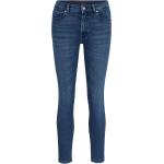 Blaue Bestickte HUGO BOSS HUGO Slim Fit Jeans aus Baumwolle für Damen Größe XS Weite 29, Länge 32 