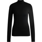Schwarze HUGO BOSS BOSS Stehkragen Damenpullover aus Polyamid Größe XL 