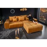 Gelbe Moderne Riess Ambiente Federkern Sofas aus Samt Breite 250-300cm, Höhe 50-100cm, Tiefe 100-150cm 