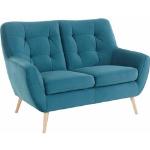 exxpo - sofa fashion 2-Sitzer blau Einzelsofas Sofas Couches Wohnzimmer
