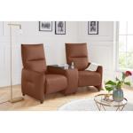 exxpo - sofa fashion 2-Sitzer, Inklusive Relaxfunktion und wahlweise Ablagefach braun 2-Sitzer Einzelsofas Sofas Couches Wohnzimmer