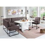 exxpo - sofa fashion Eckbank Affogato, Frei im Raum stellbar braun Sitzbänke Nachhaltige Möbel