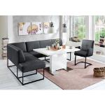 exxpo - sofa fashion Eckbank Affogato, Frei im Raum stellbar schwarz Sitzbänke Nachhaltige Möbel