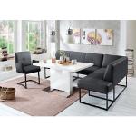 exxpo - sofa fashion Eckbank Affogato, Frei im Raum stellbar schwarz Sitzbänke Nachhaltige Möbel
