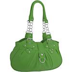 EyeCatchBags - Huron Damen Schultertasche/Handtasche aus Kunstleder Apple Green