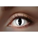 Eyecatcher 84027541-476 - Farbige UV-Kontaktlinsen, 1 Paar, für 12 Monate, Weiß leuchtend, Karneval, Fasching, Halloween