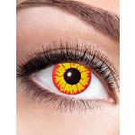 Eyecatcher 84063141-615 - Farbige Kontaktlinsen, 1 Paar, für 12 Monate, Rot, Schwarz, Karneval, Fasching, Halloween
