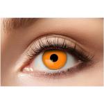 Eyecatcher 84065141-666 - Farbige Kontaktlinsen, 1 Paar, für 12 Monate, Orange, Karneval, Fasching, Halloween