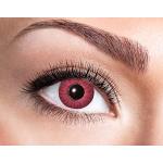 Eyecatcher 84065141-811 - Farbige Kontaktlinsen, 1 Paar, für 12 Monate, Rot, Karneval, Fasching, Halloween