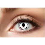 Eyecatcher 84080341-802 - Farbige Kontaktlinsen, 1 Paar, für 12 Monate, Weiß, Karneval, Fasching, Halloween