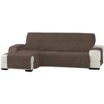Eysa Zoco Nicht elastisch Sofa überwurf Chaise Longue Links, frontalsicht, Chenille, Braun, 29 x 9 x 37 cm