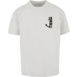 Hellgraue Unifarbene Oversize F4nt4stic Rundhals-Ausschnitt T-Shirts für Herren Größe 5 XL 