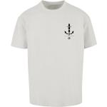 Hellgraue Unifarbene Oversize F4nt4stic Rundhals-Ausschnitt T-Shirts für Herren Größe 5 XL 