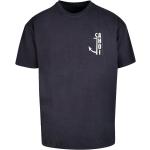 Marineblaue Unifarbene Oversize F4nt4stic Rundhals-Ausschnitt T-Shirts für Herren Größe 5 XL 