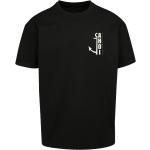 Schwarze Unifarbene Oversize F4nt4stic Rundhals-Ausschnitt T-Shirts für Herren Größe 5 XL 