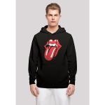 Reduzierte Schwarze Casual F4nt4stic Rolling Stones Herrenhoodies & Herrenkapuzenpullover mit Kapuze Größe XS 