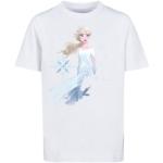F4NT4STIC T-Shirt Disney Frozen 2 Elsa Nokk Wassergeist Pferd Silhouette weiß