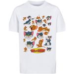 Weiße F4nt4stic Tom und Jerry Kinder T-Shirts aus Baumwolle maschinenwaschbar für Jungen Größe 146 