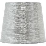 Silberne Lampenschirme glänzend aus Textil 