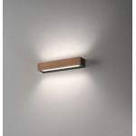 LED Wandleuchte Innen Wandlampe Holz Chrom Lampe Acryl opal, beweglicher  Spot, 1x 5W 380lm 3000K, HxBxT 12x7x11,5 cm