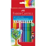 Brauner Faber Castell Colour Grip Holzbastelbedarf 12-teilig 