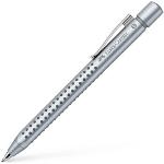 Silberne Faber Castell Grip Kugelschreiber aus Kunststoff 