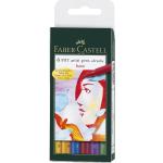 Faber-Castell Tuschestift PITT artist pen B Set 6er Etui Basic