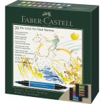 Faber-Castell Tuschestift PITT Artist Pen Dual Marker 20er Set im Kartonetui