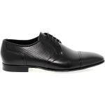 Reduzierte Schwarze Business FABI Derby Schuhe mit Schnürsenkel aus Leder für Herren Größe 40 