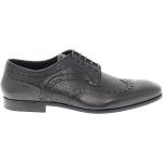 Reduzierte Schwarze Business FABI Derby Schuhe mit Schnürsenkel aus Leder für Herren Größe 43 