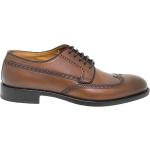Reduzierte Braune Business FABI Derby Schuhe mit Schnürsenkel aus Leder für Herren Größe 41,5 